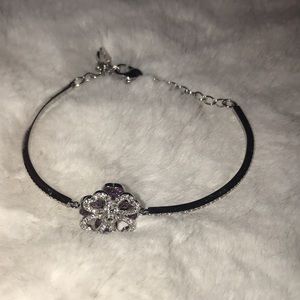 Authentic Swarovski four leaf clover bracelet